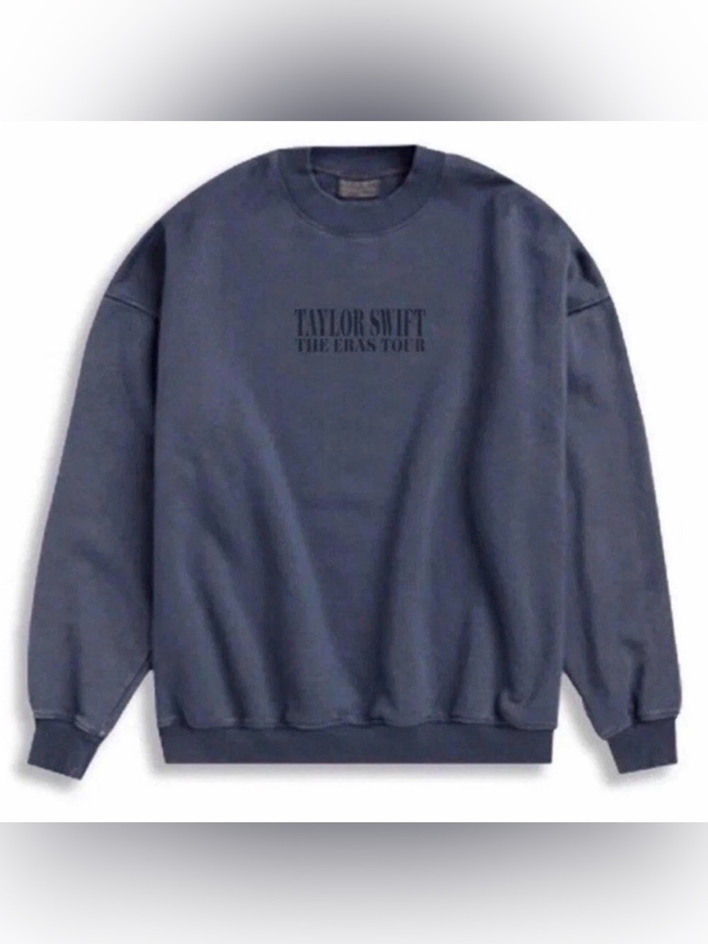 Taylor Swift Eras Tour Blue Crewneck - L - Official Merchandise
